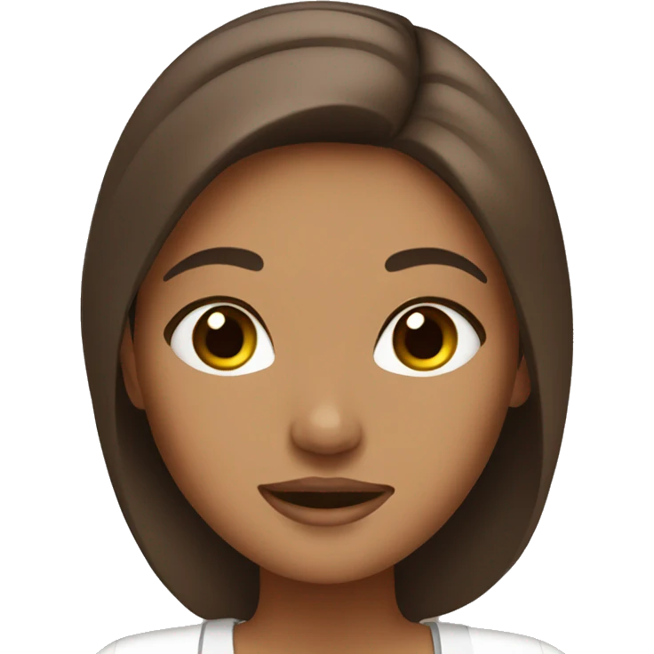 girl with brown hair spa day emoji