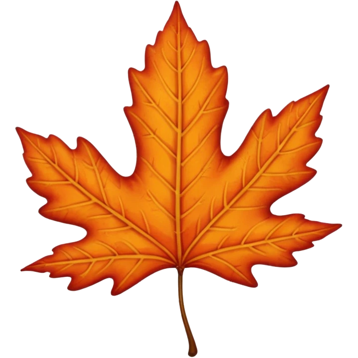 Fall leaf emoji