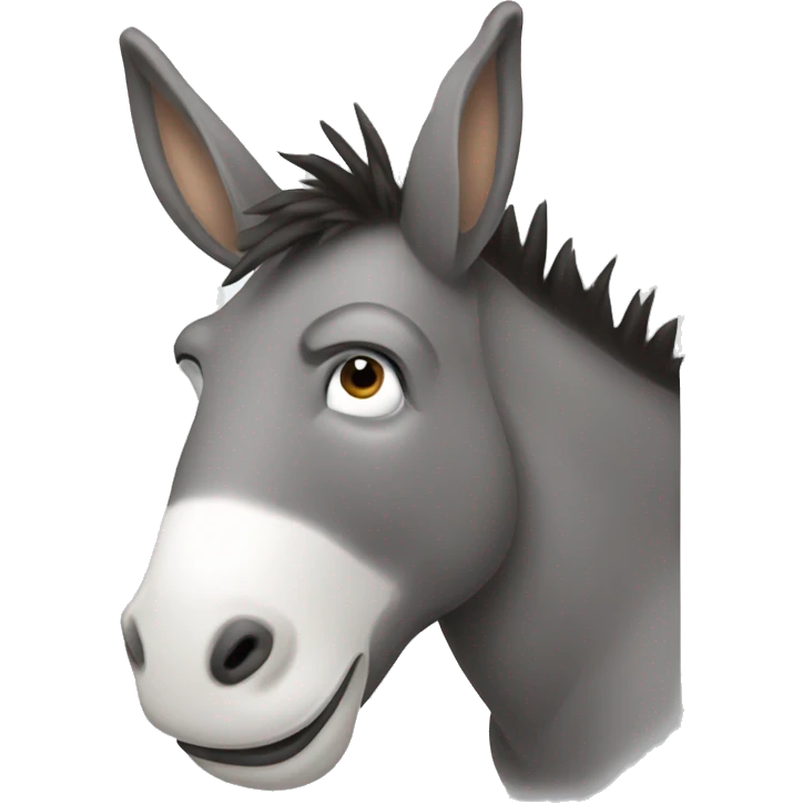 Donkey with iphone emoji