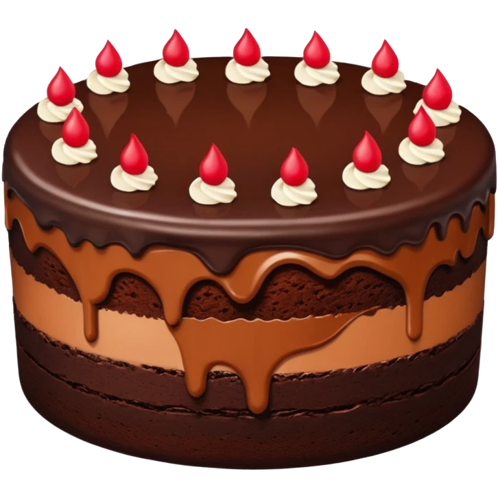Chocolate cake emoji