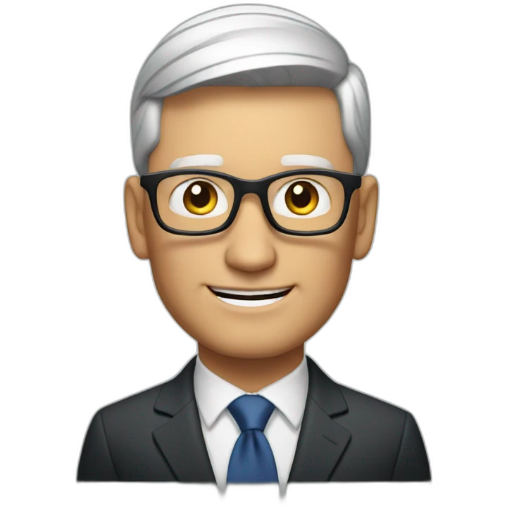 Tim Cook making presentation emoji