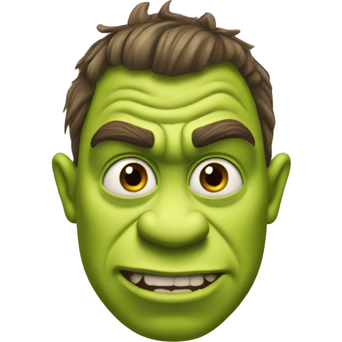 Mad shrek emoji