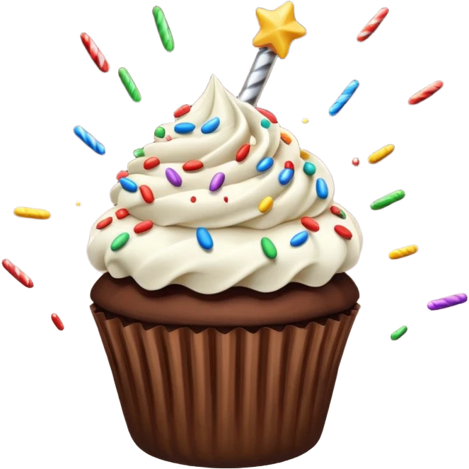 Cupcake Meteor emoji