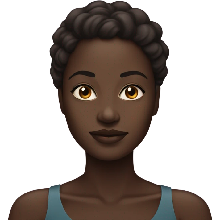 dark-skinned beauty portrait emoji
