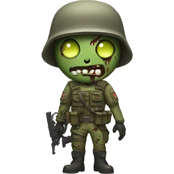 Zombie soldier emoji