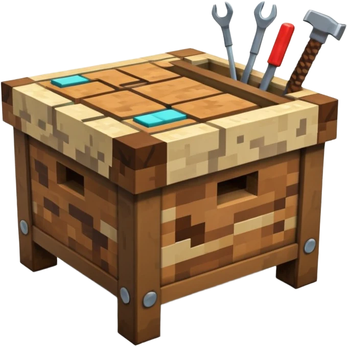 Minecraft crafting table emoji