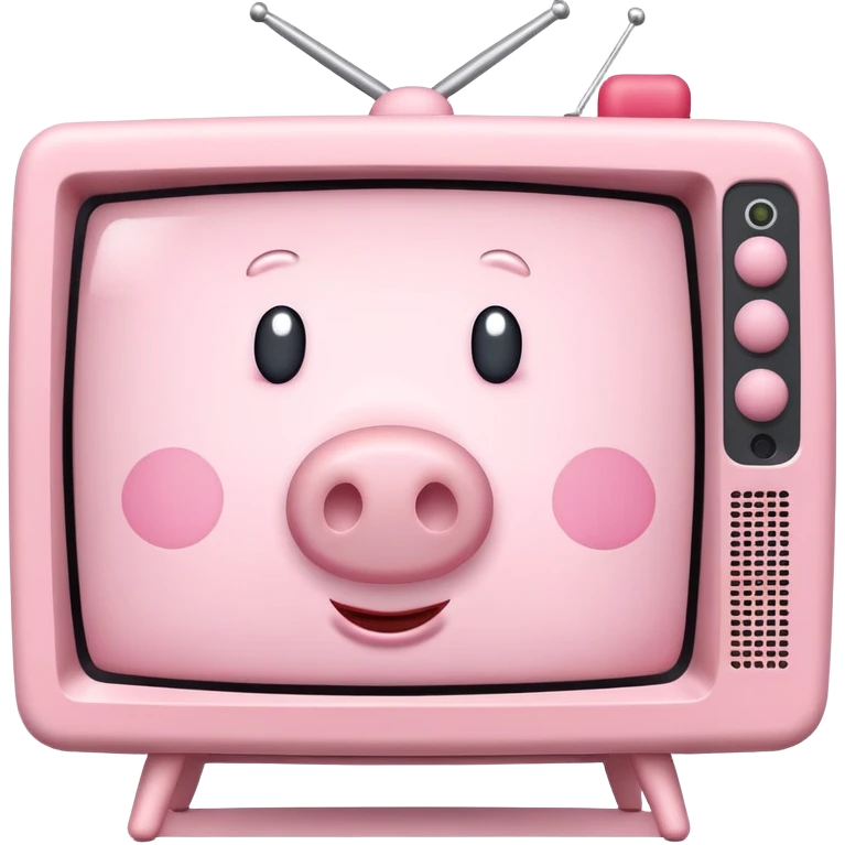 tv with peppa pig emoji