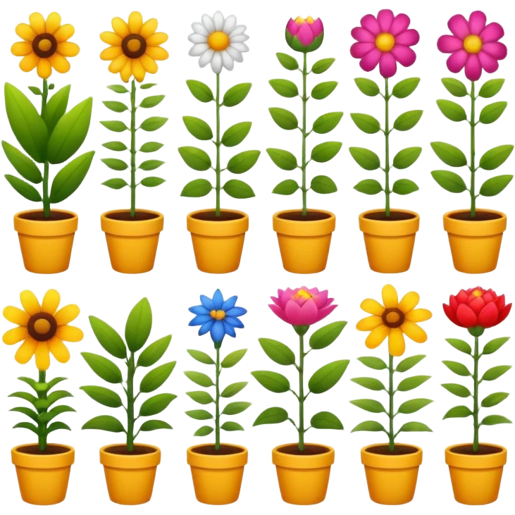 Plantas con flores emoji