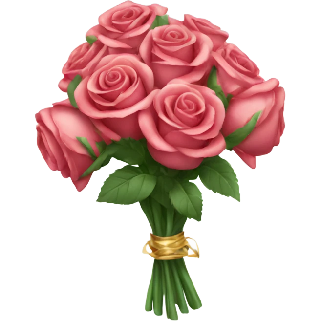 sparkly bouquet of roses  emoji