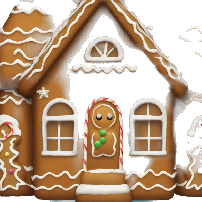 gingerbread house emoji