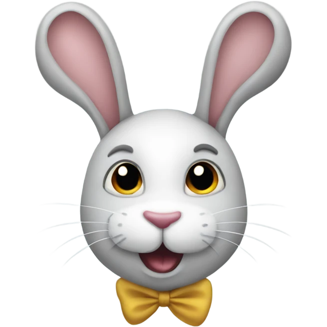 Rabbit balloon emoji