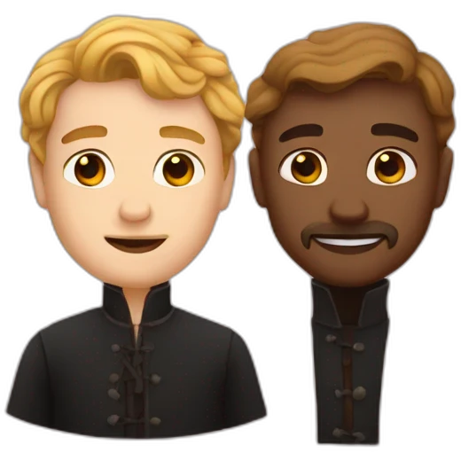 Hamlet and horatio in love emoji