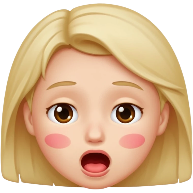 a blushing face emoji