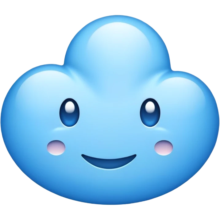 Blue emoji