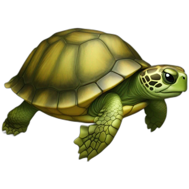 Tortue sur le dos d'une balaine emoji