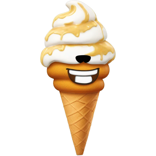 Garfield eating ice cream emoji
