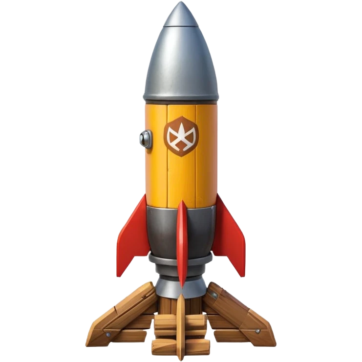 A Rocket Made Of Wood And Scrap Metal In A Clash Of Clans Aesthetic emoji