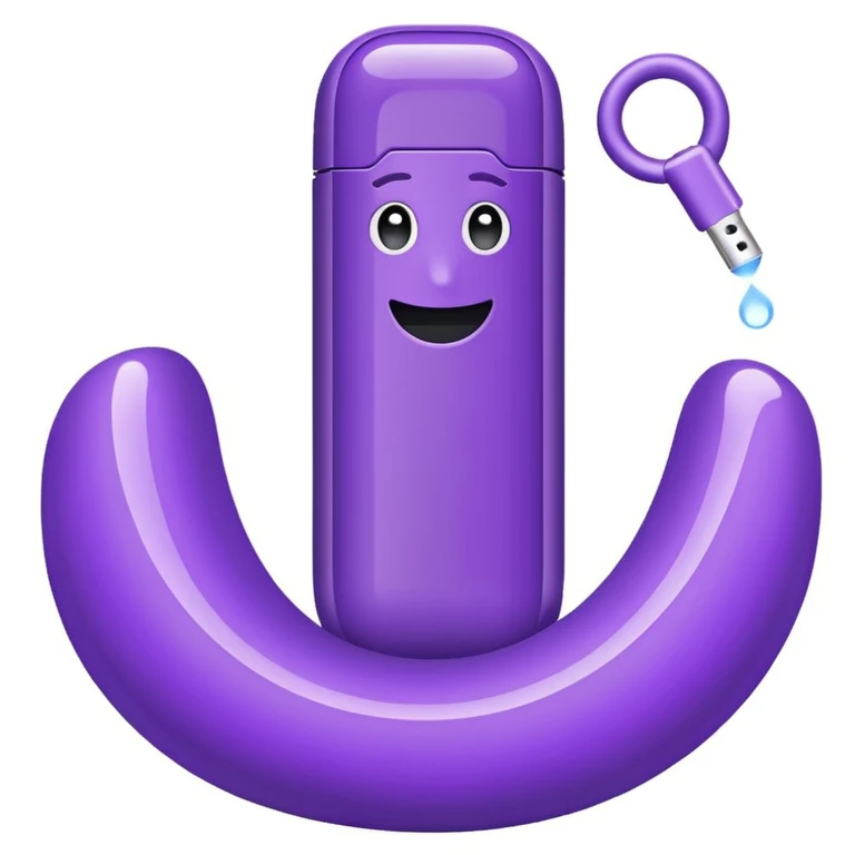 purple wave heets iqos cartoon style emoji emoji
