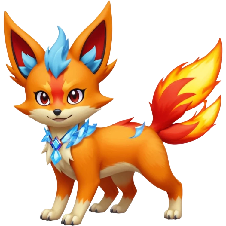 Torracat-Amaura-Fennekin-Fakémon-Digimon-fusion (full body) emoji