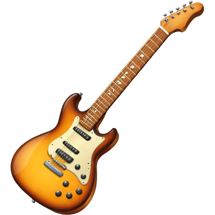 a single electric guitar emoji
