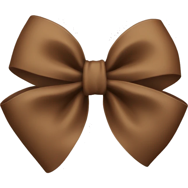 Brown bow emoji