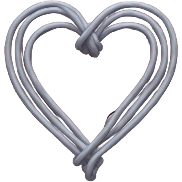 heart with hardwire around it emoji