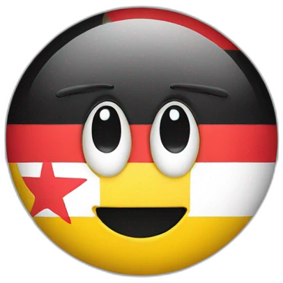 Yellow emoji covered with the Syrian flag  emoji