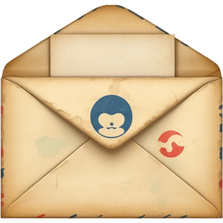 An ancient Japanese envelope emoji