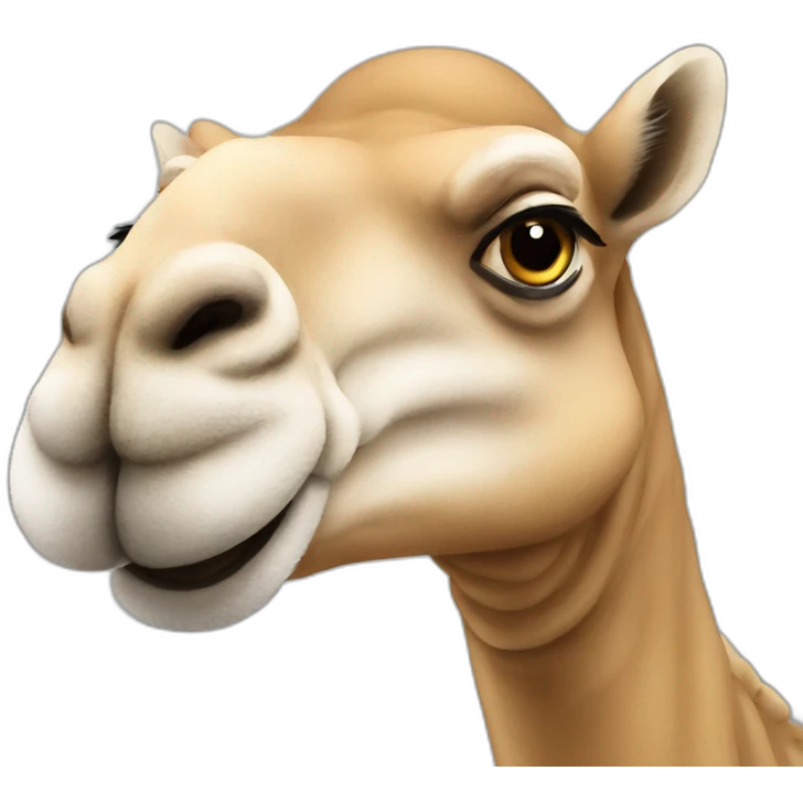 Smiled camel emoji