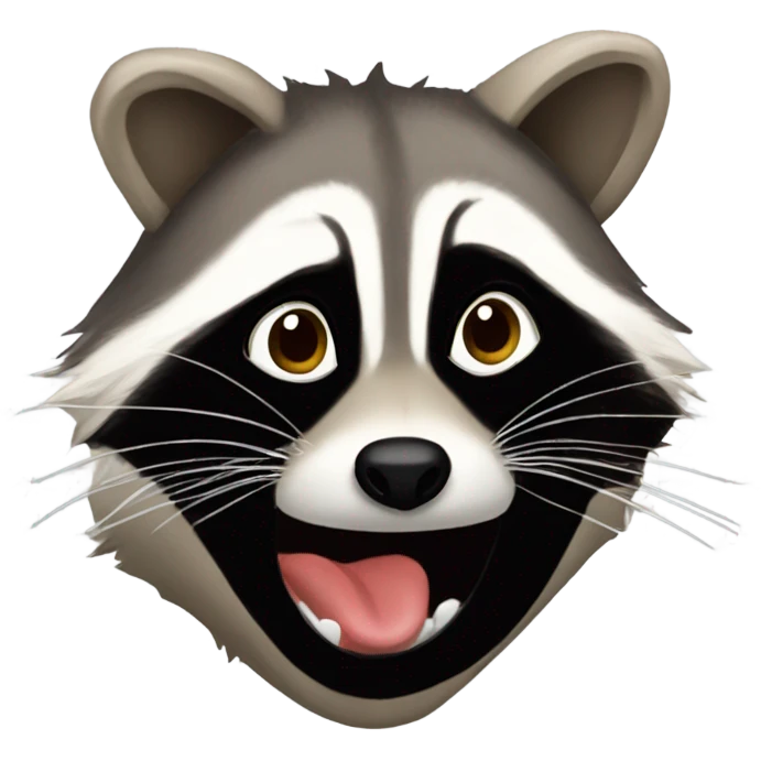 Raccoon licking my buddy Garry  emoji