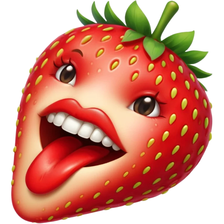 strawberry 🍓 and red kiss 💋  emoji