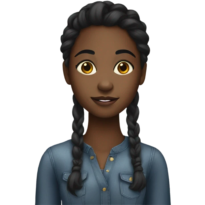 Black girl pretty emoji
