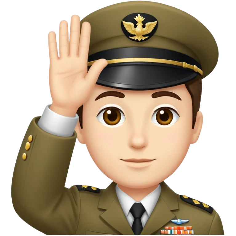 Segal with hands saluting emoji
