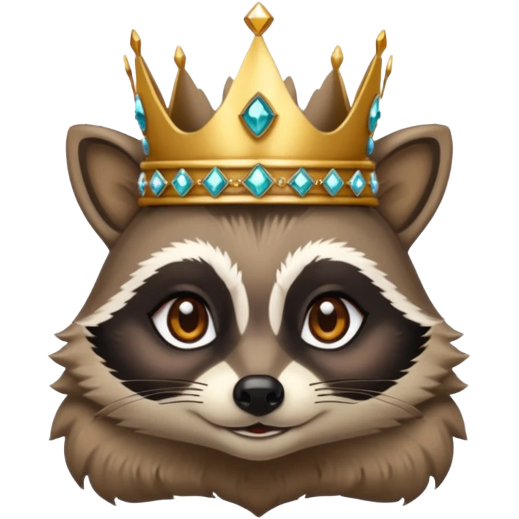 racoon queen emoji