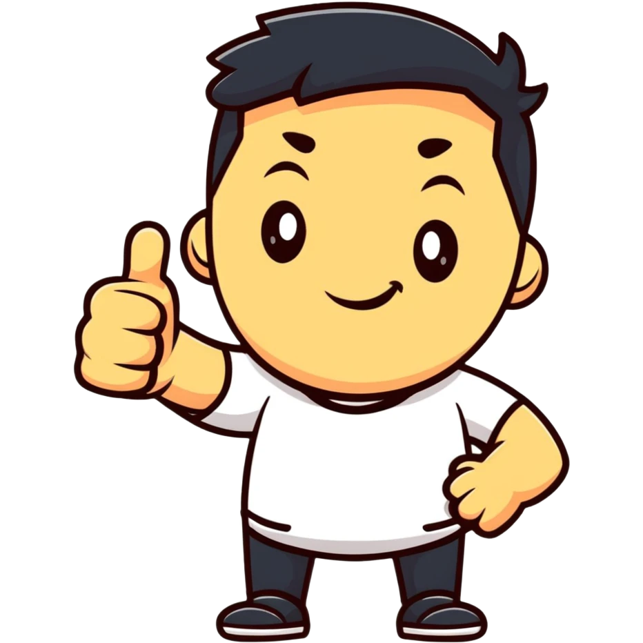 cool guy giving a thumbs up emoji