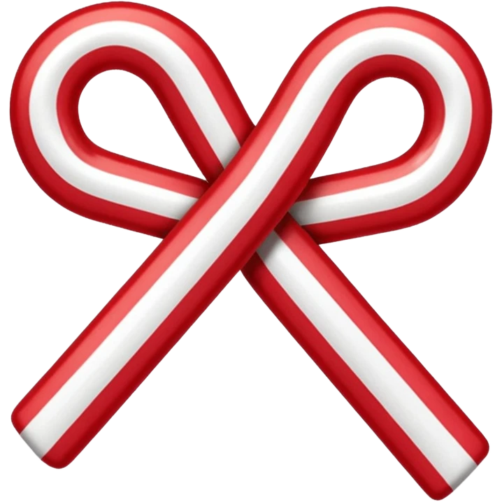 candy cane bow  emoji