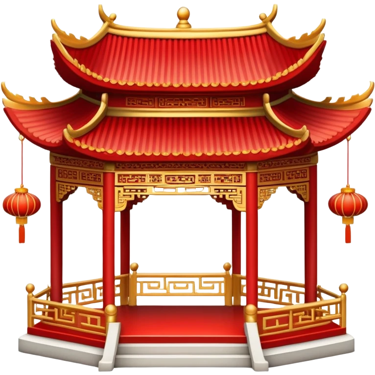 Small delicate Chinese pavilion emoji