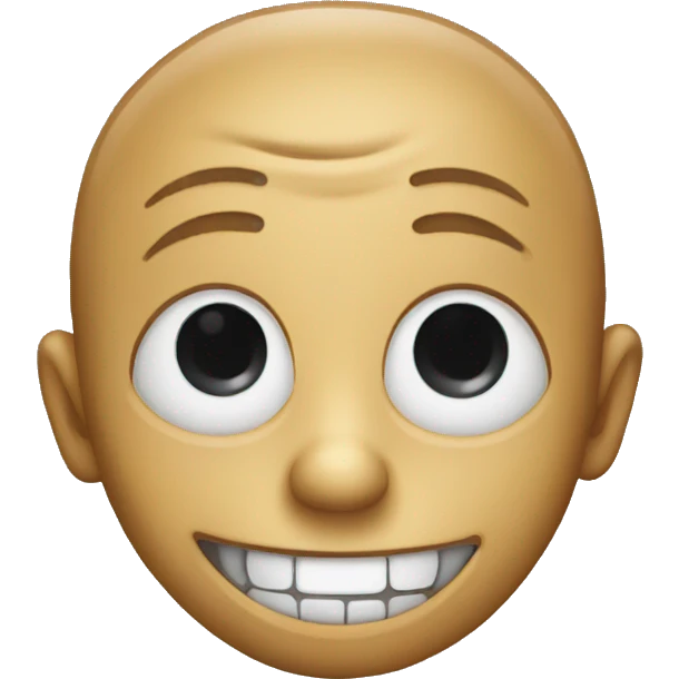 Creepy smiling emoji  emoji