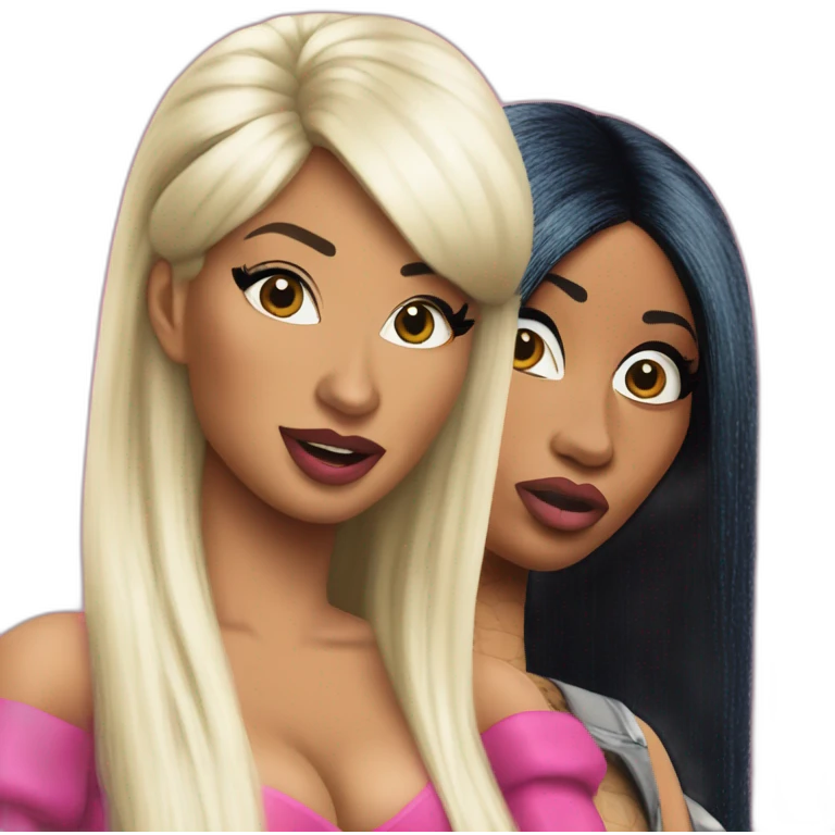 cardi b vs nicki minaj emoji