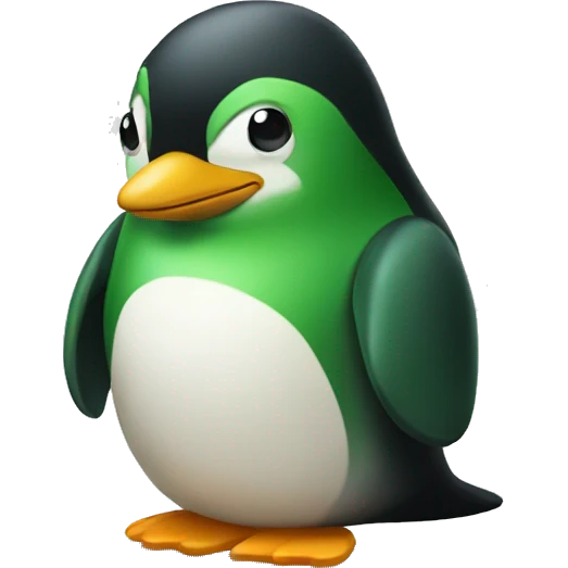 green pinguin emoji