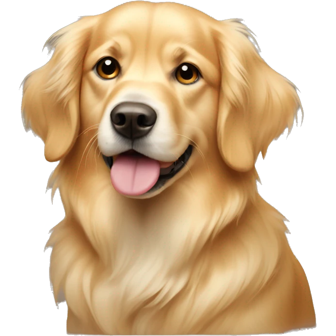 Golden retriever with papillon ears  emoji