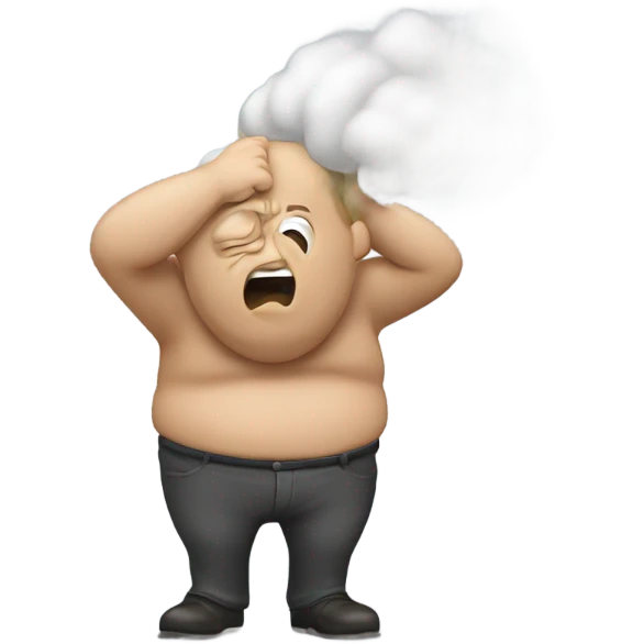 Man farting emoji
