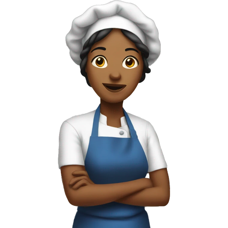 My mom cook in big kitchen emoji