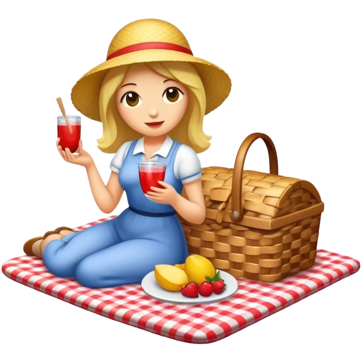 Picnic womans emoji