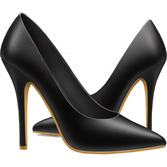 Black stiletto pointy heel emoji