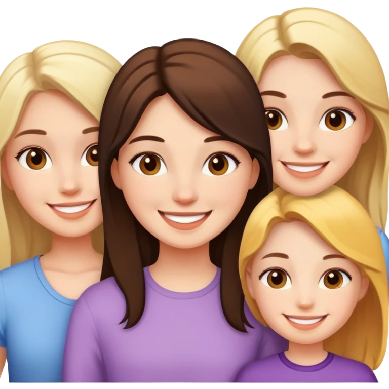 girl with a lot of friends  emoji