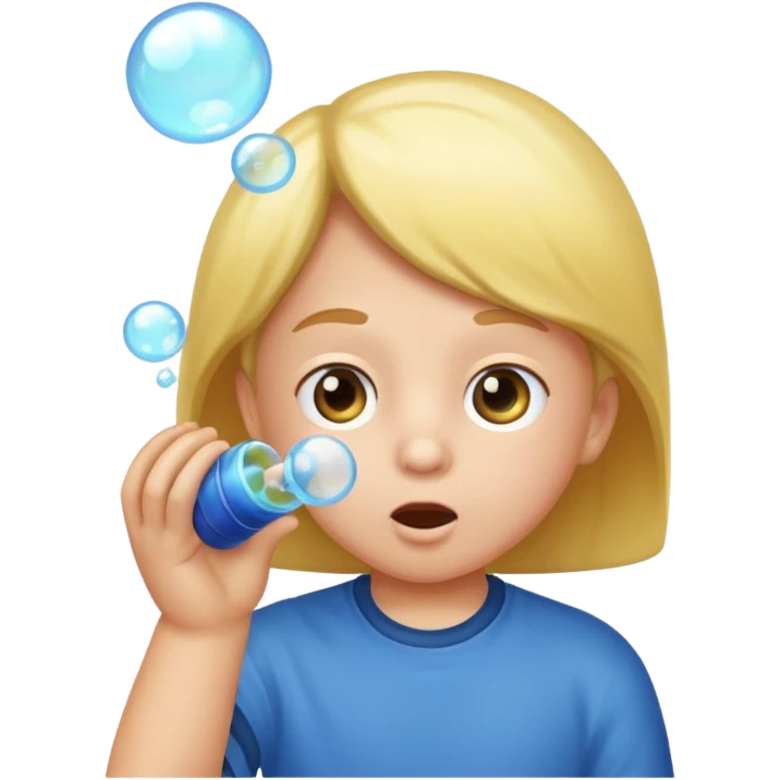 Bubble Blowing Kid emoji