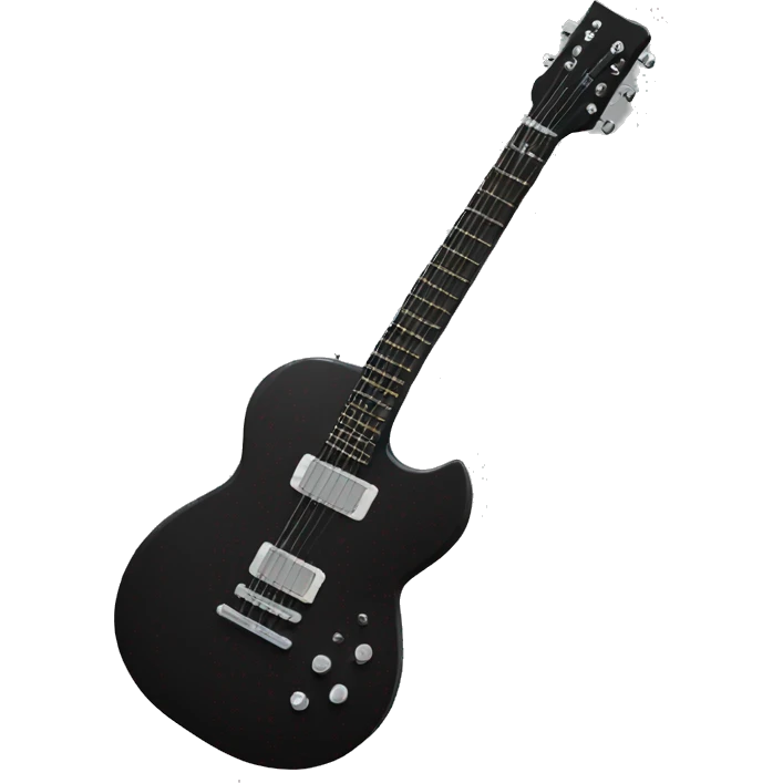 eletric black guitar emoji