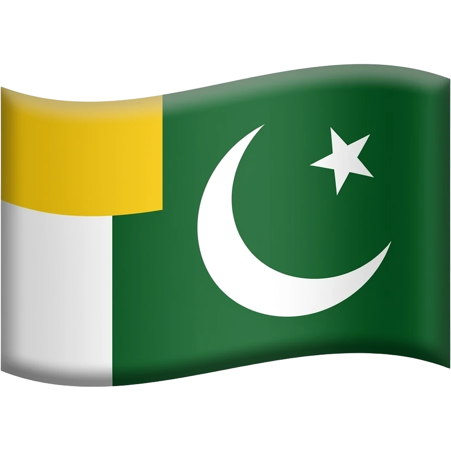 azad kashmir emoji yellow green white emoji