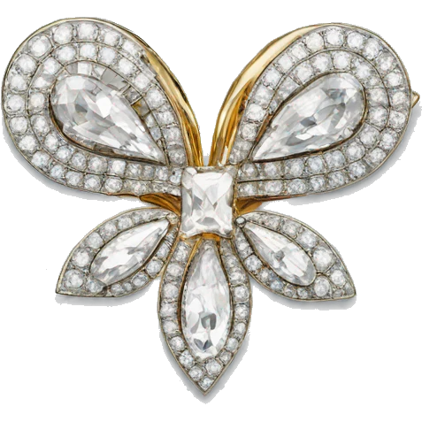 brooch set with diamonds emoji